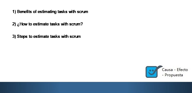 Estimate user story tasks with scrum