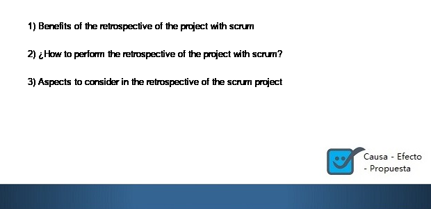Project retrospective with scrum